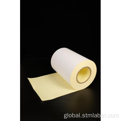 Wood Free Paper Label Woodfree Paper Rubber Based Permanent Yellow Paper Supplier